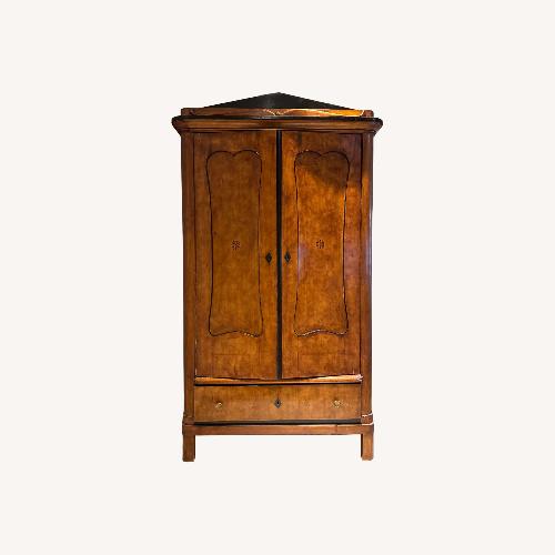 Used Biedermeier Brown Wood Armoire for sale on AptDeco
