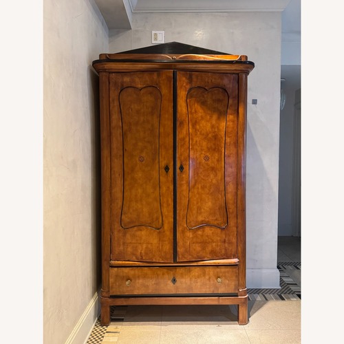 Used Biedermeier Brown Wood Armoire for sale on AptDeco