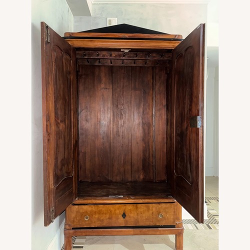 Used Biedermeier Brown Wood Armoire for sale on AptDeco