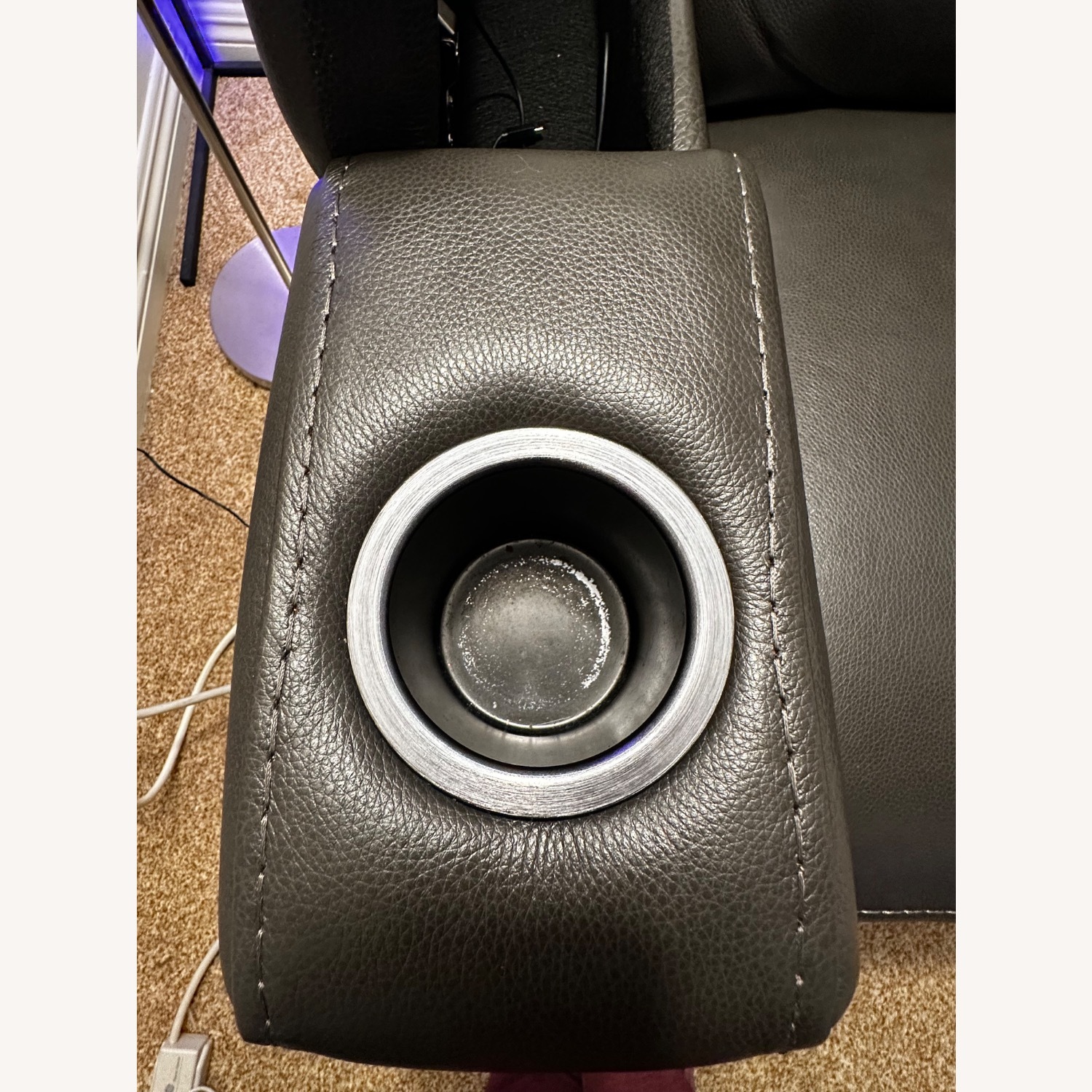 84" Zero Gravity Leather Sofa with Power Headrests - image-20