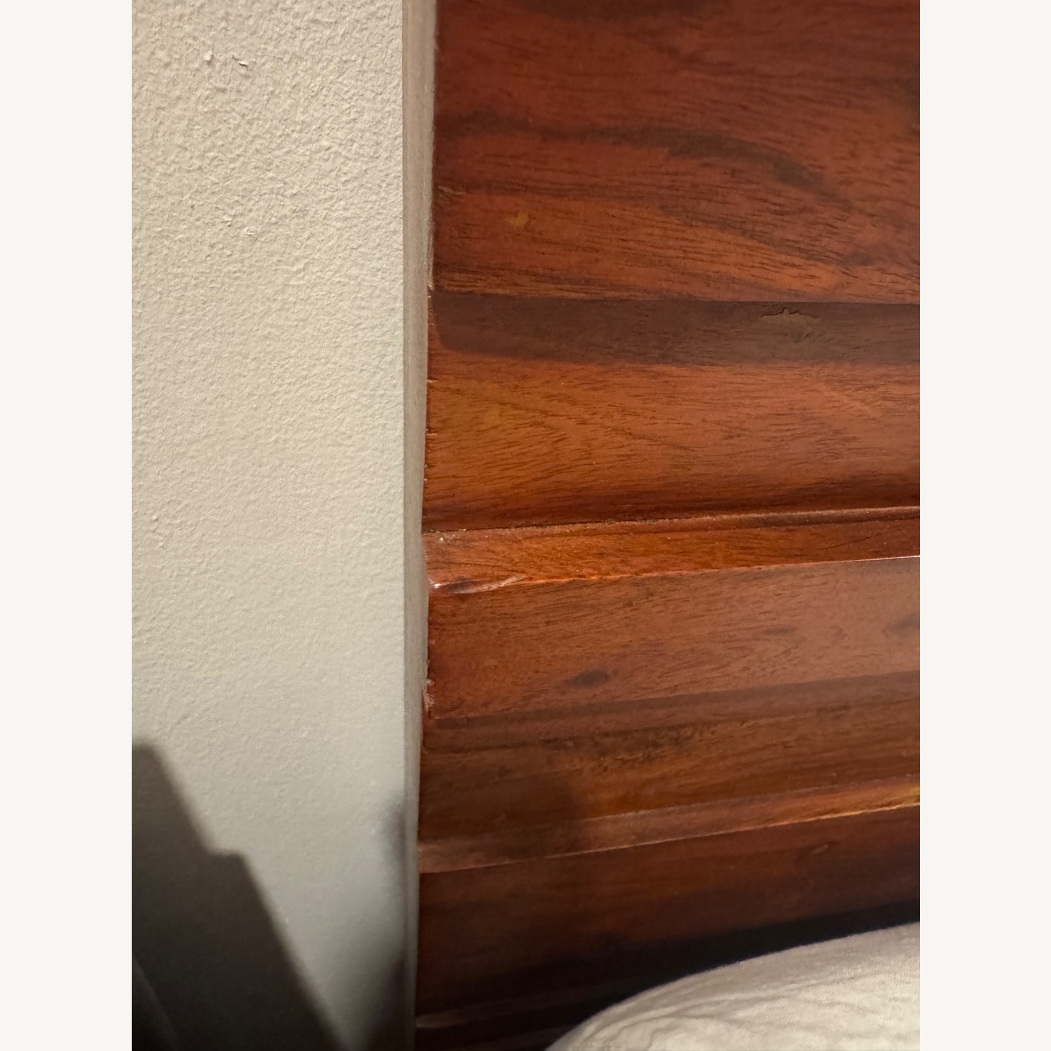 West Elm Stria Dark Brown Wood Queen Bed - image-7