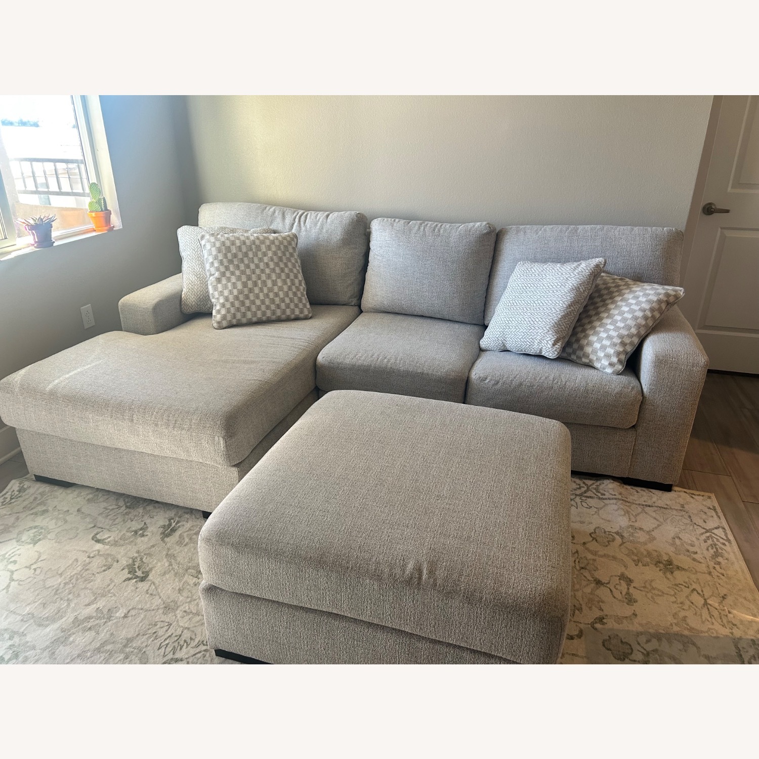 Ashley Furniture Larce 2-Piece Next-Gen Nuvella™ Performance Fabric Sofa Chaise - image-3