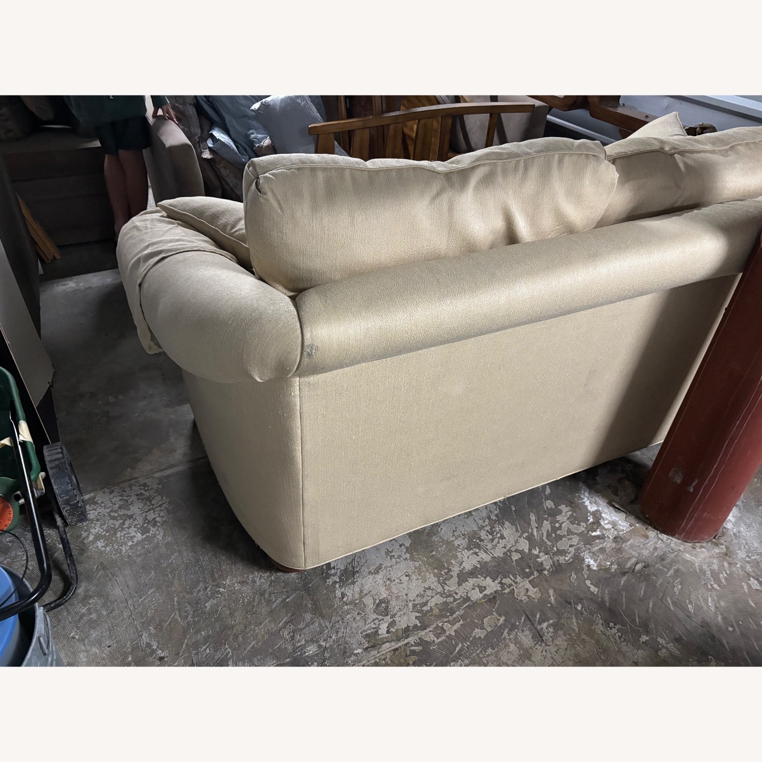 Ethan Allen Paris Fabric 2 Seater Sofa - image-2