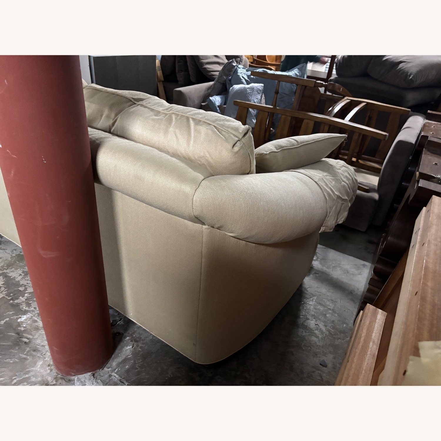 Ethan Allen Paris Fabric 2 Seater Sofa - image-4