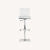 Scandinavian Designs White Faux Leather Stools