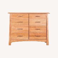 Scandinavian Designs Wood Castle Natural Wood Dresser