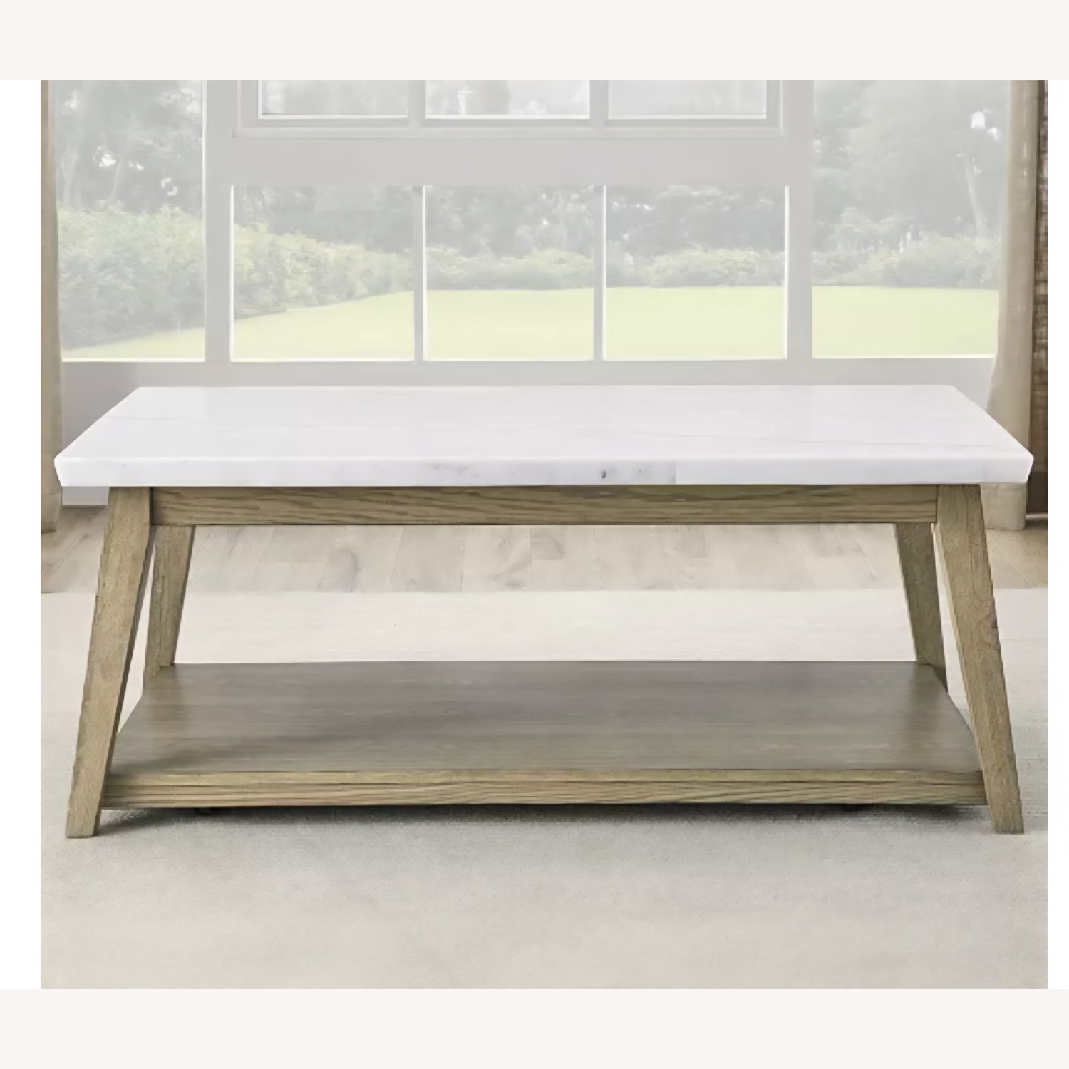 Macy's Mabell Dark Brown Wood Coffee Table - image-2