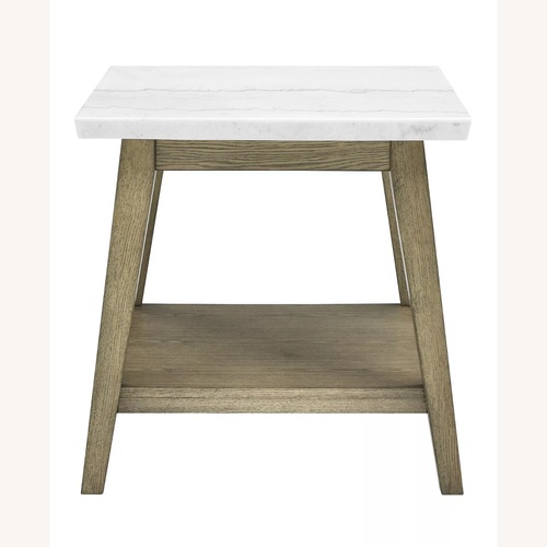 Used Macy's 2 Marble Top Side Tables for sale on AptDeco