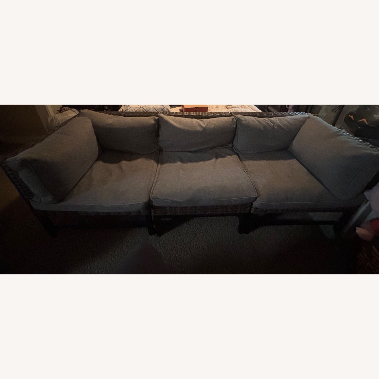 Wayfair Light Gray Wicker Patio Furniture - image-5