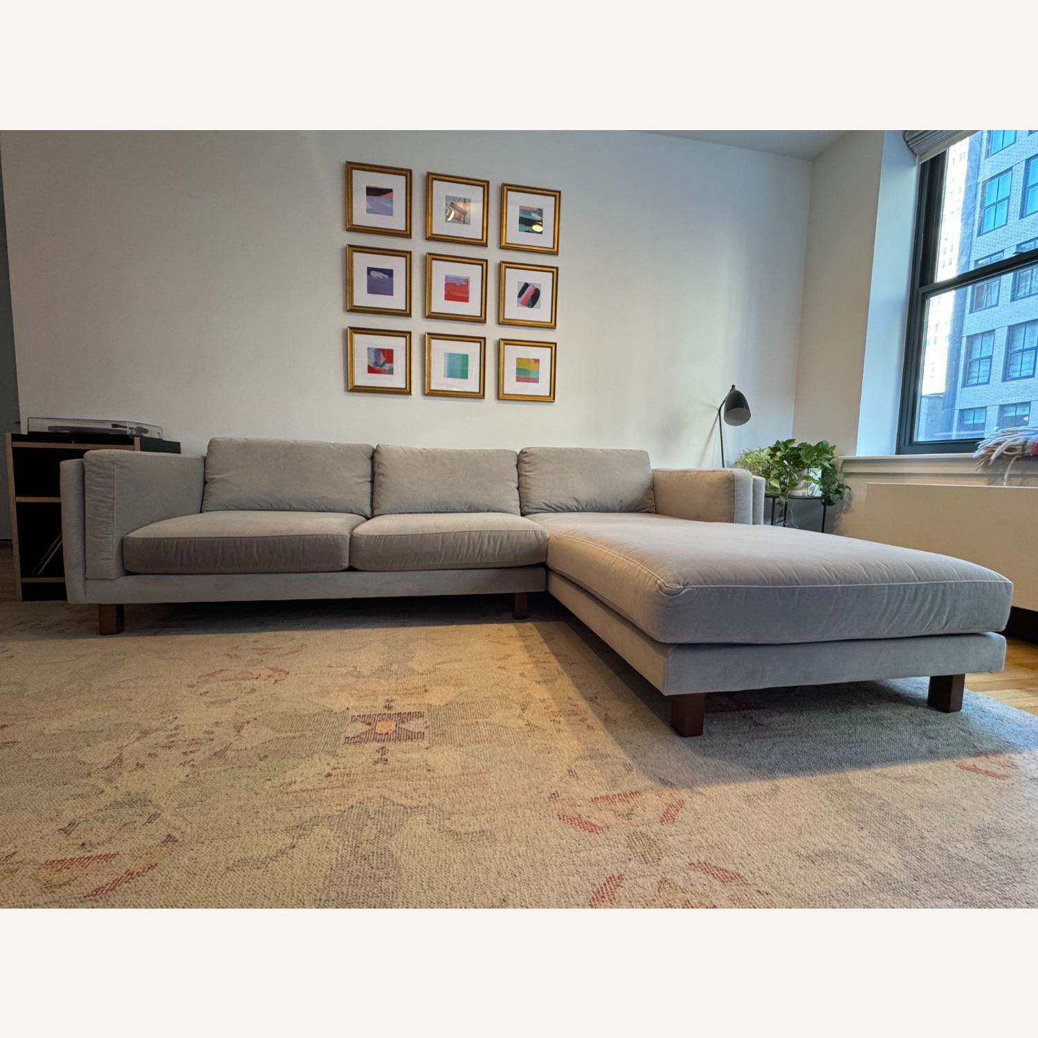 Room & Board Gray Cade Sofa with Chaise - image-6