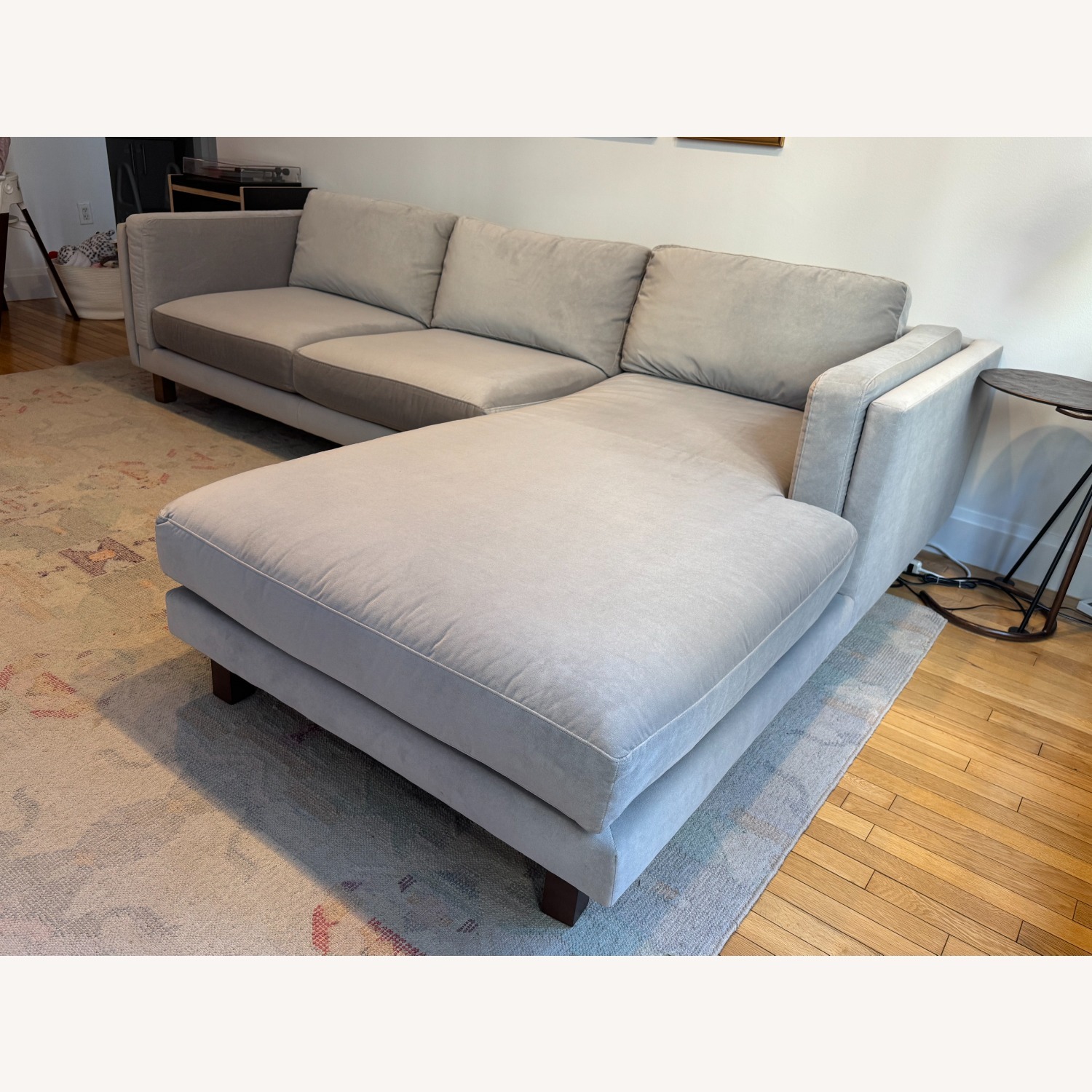 Room & Board Gray Cade Sofa with Chaise - image-3