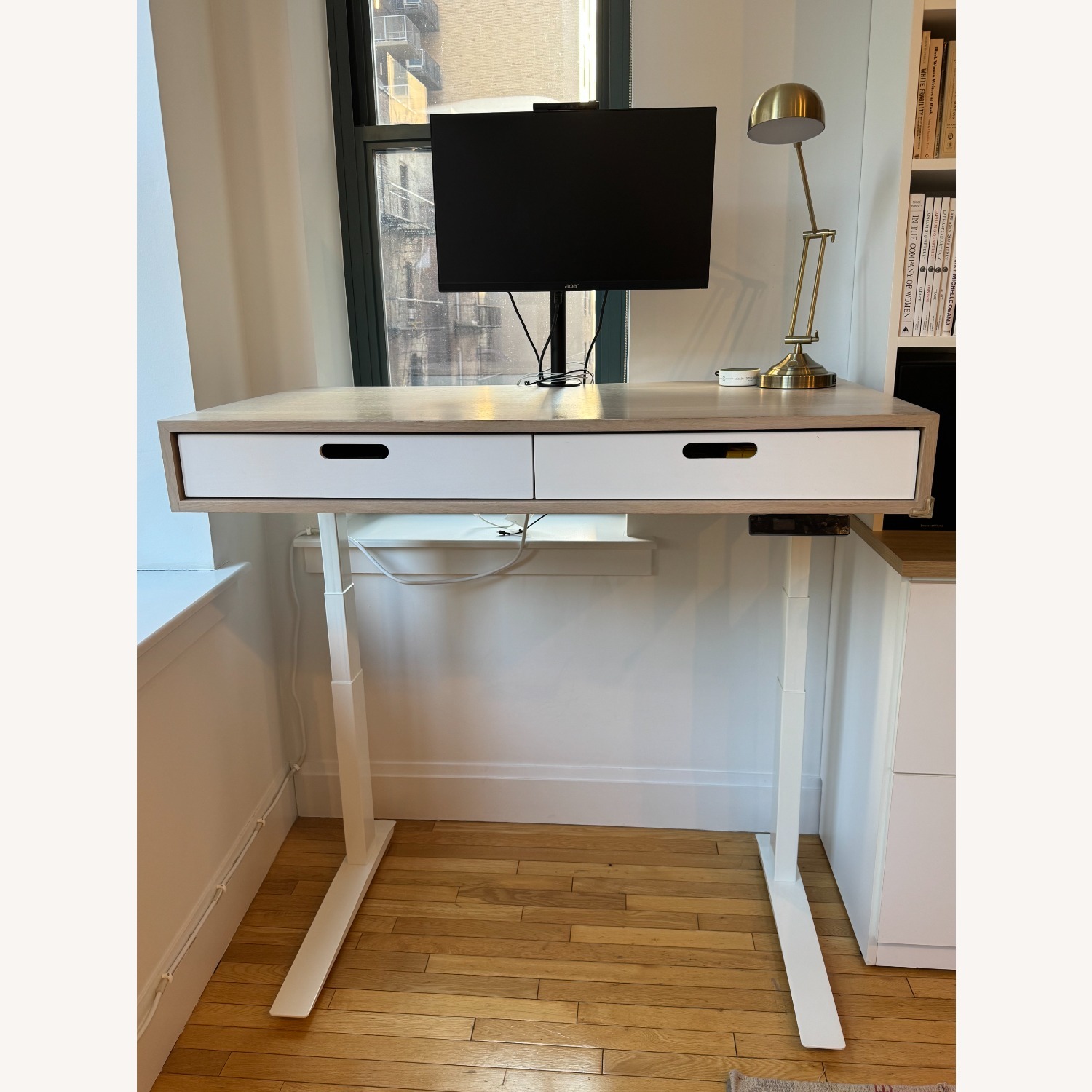 The Evolve Electric Adjustable Desk With Drawers - image-2