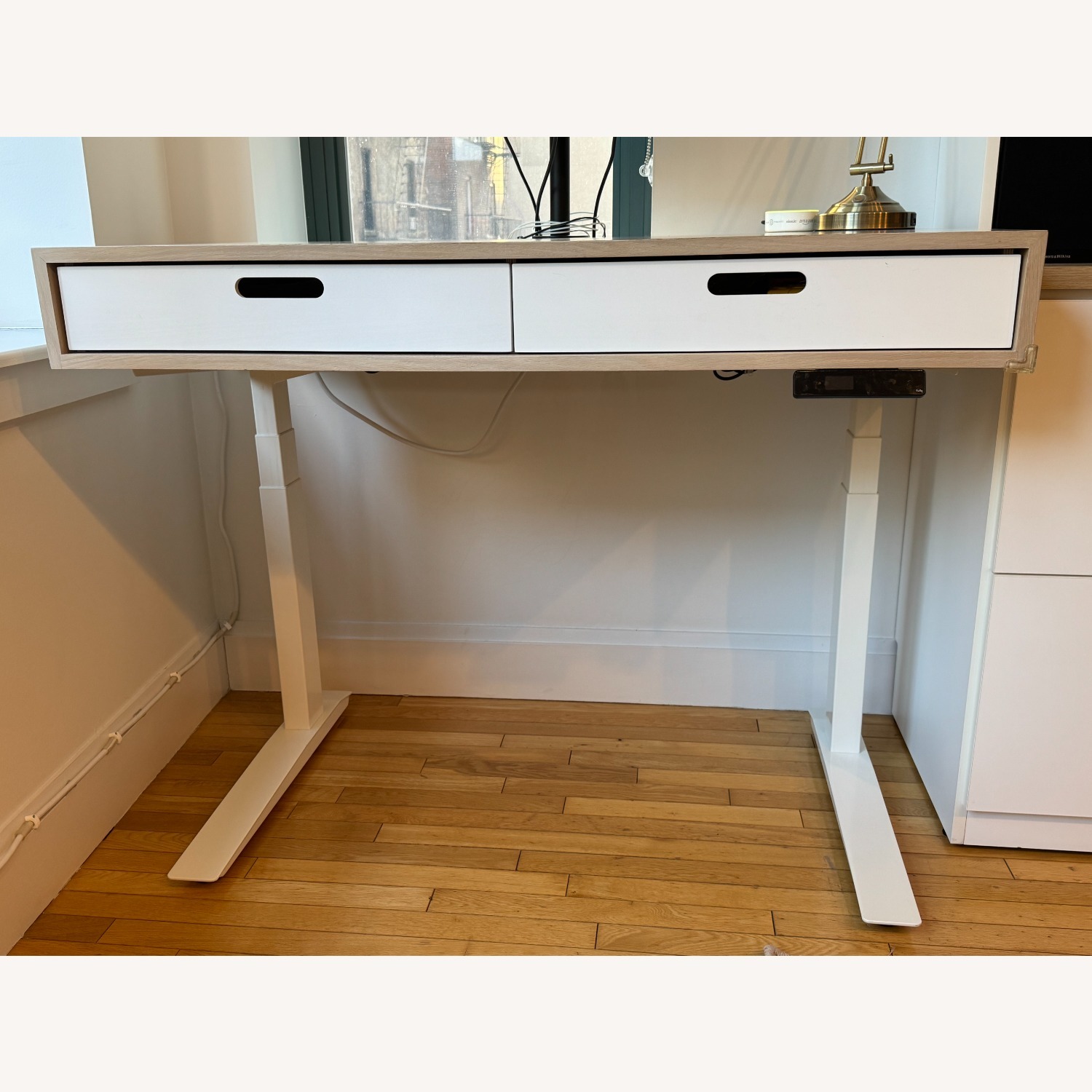 The Evolve Electric Adjustable Desk With Drawers - image-3