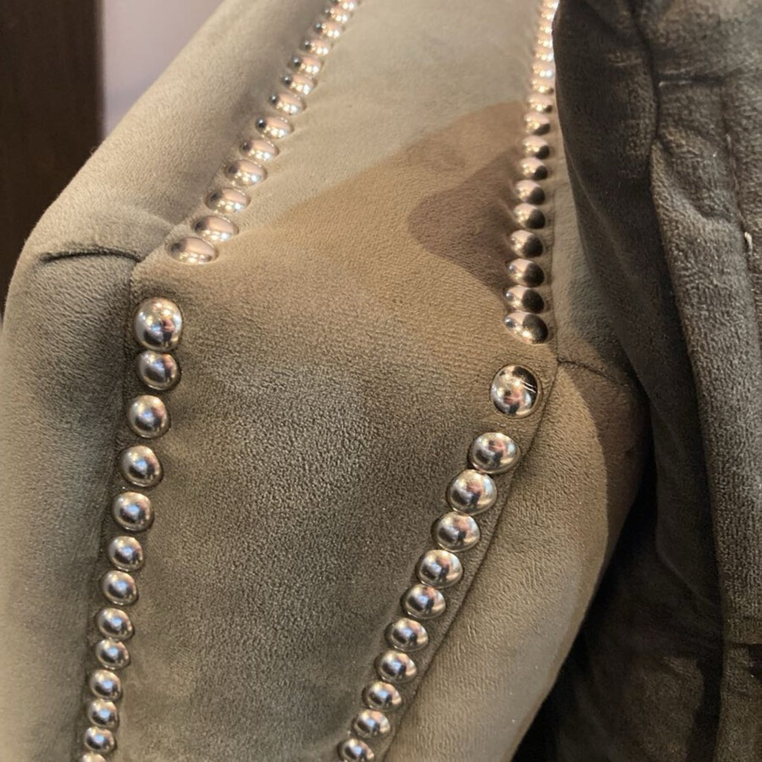 Z Gallerie Velvet Nailhead Trim Sofa Dark Gray - image-6