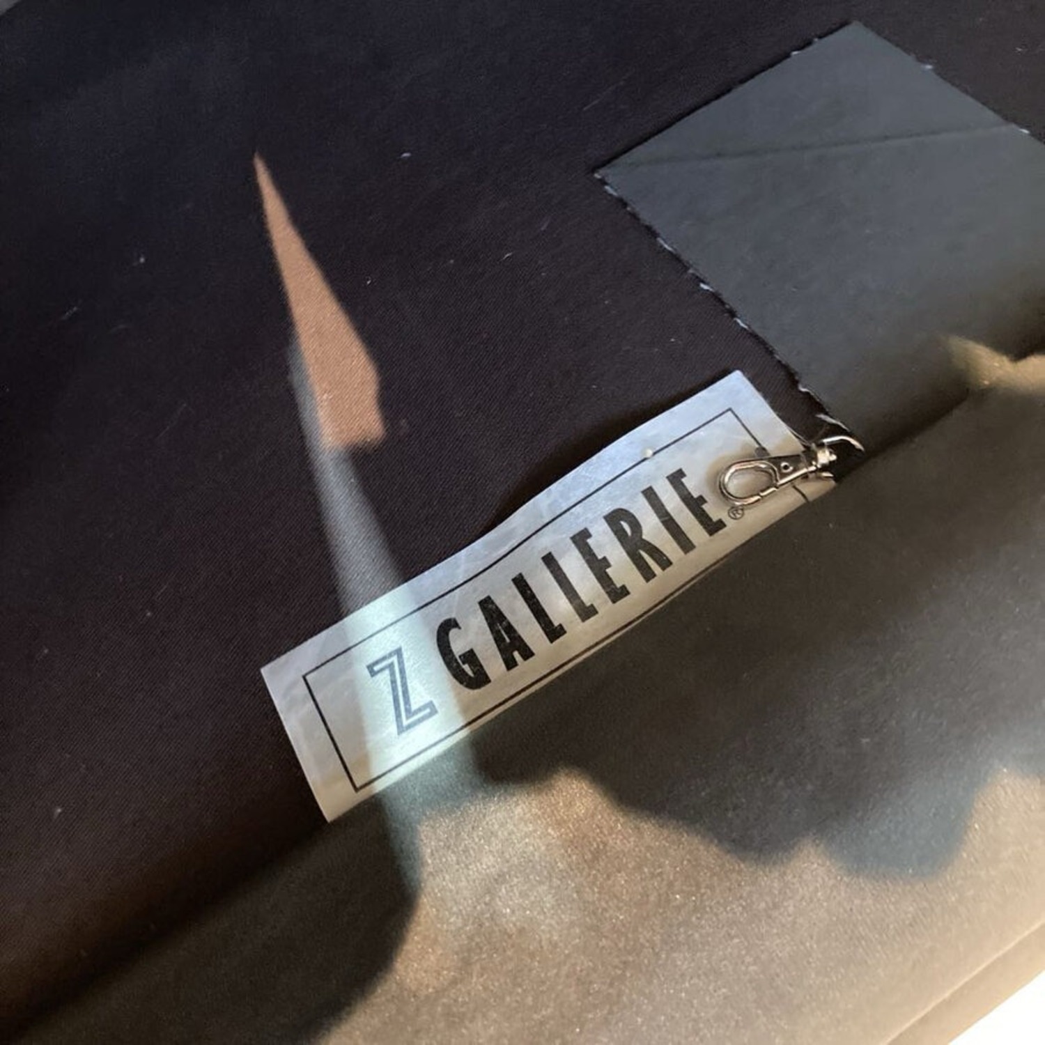 Z Gallerie Velvet Nailhead Trim Sofa Dark Gray - image-7