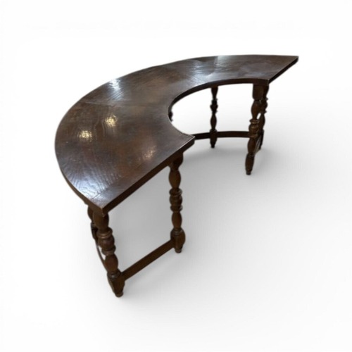 Used Jacobean Twist Leg Demilune Desk for sale on AptDeco
