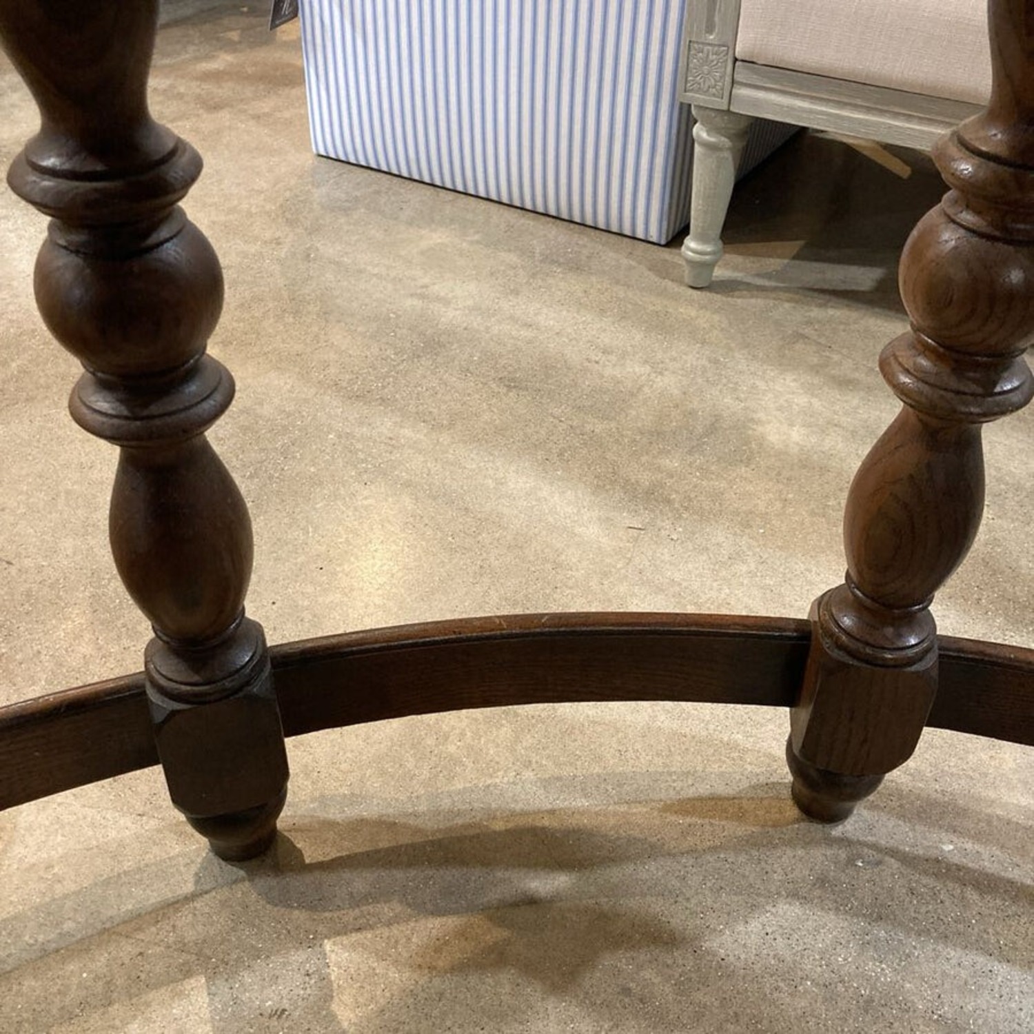 Jacobean Twist Leg Demilune Desk - image-13