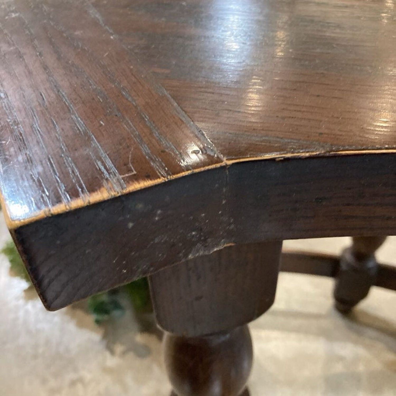 Jacobean Twist Leg Demilune Desk - image-14