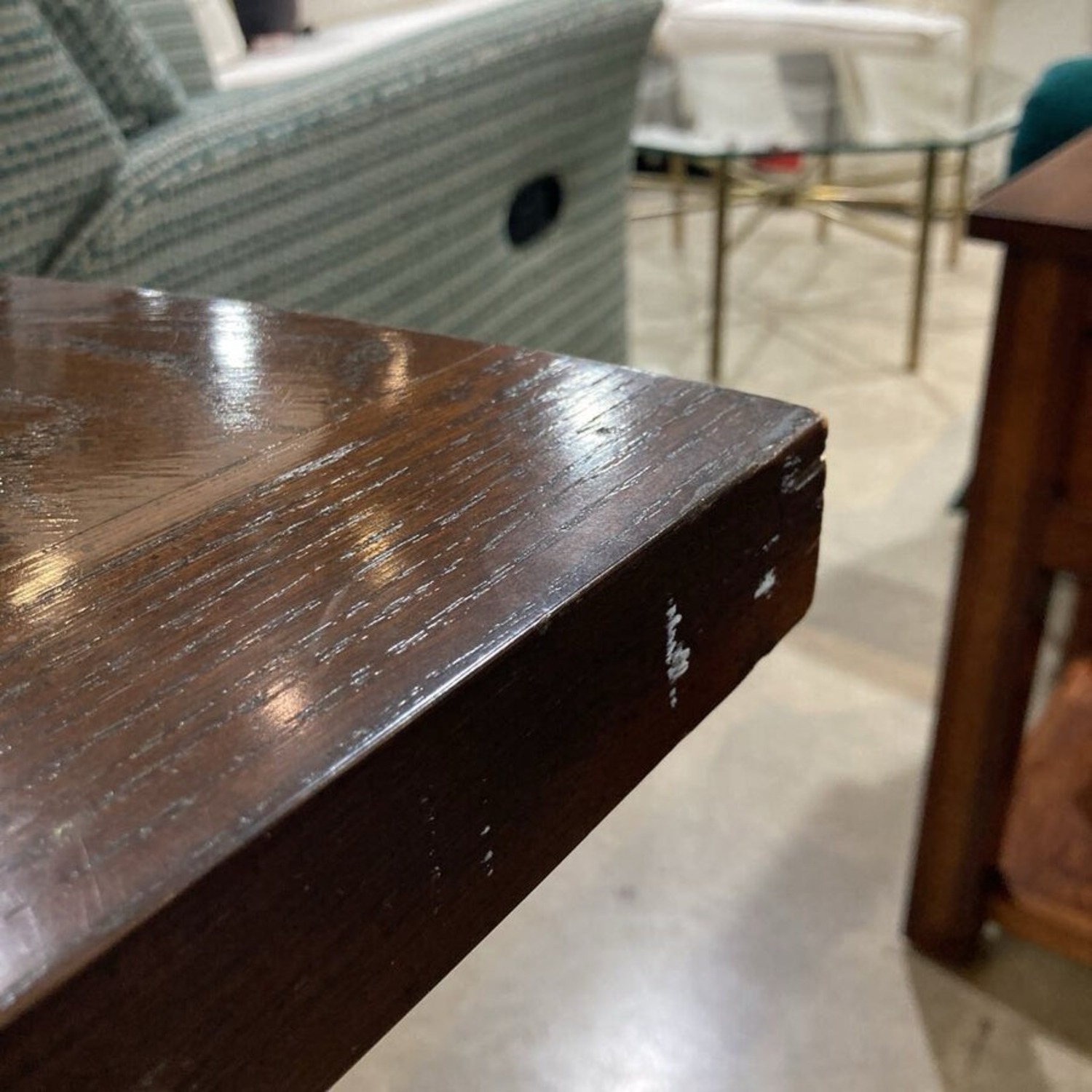 Jacobean Twist Leg Demilune Desk - image-12