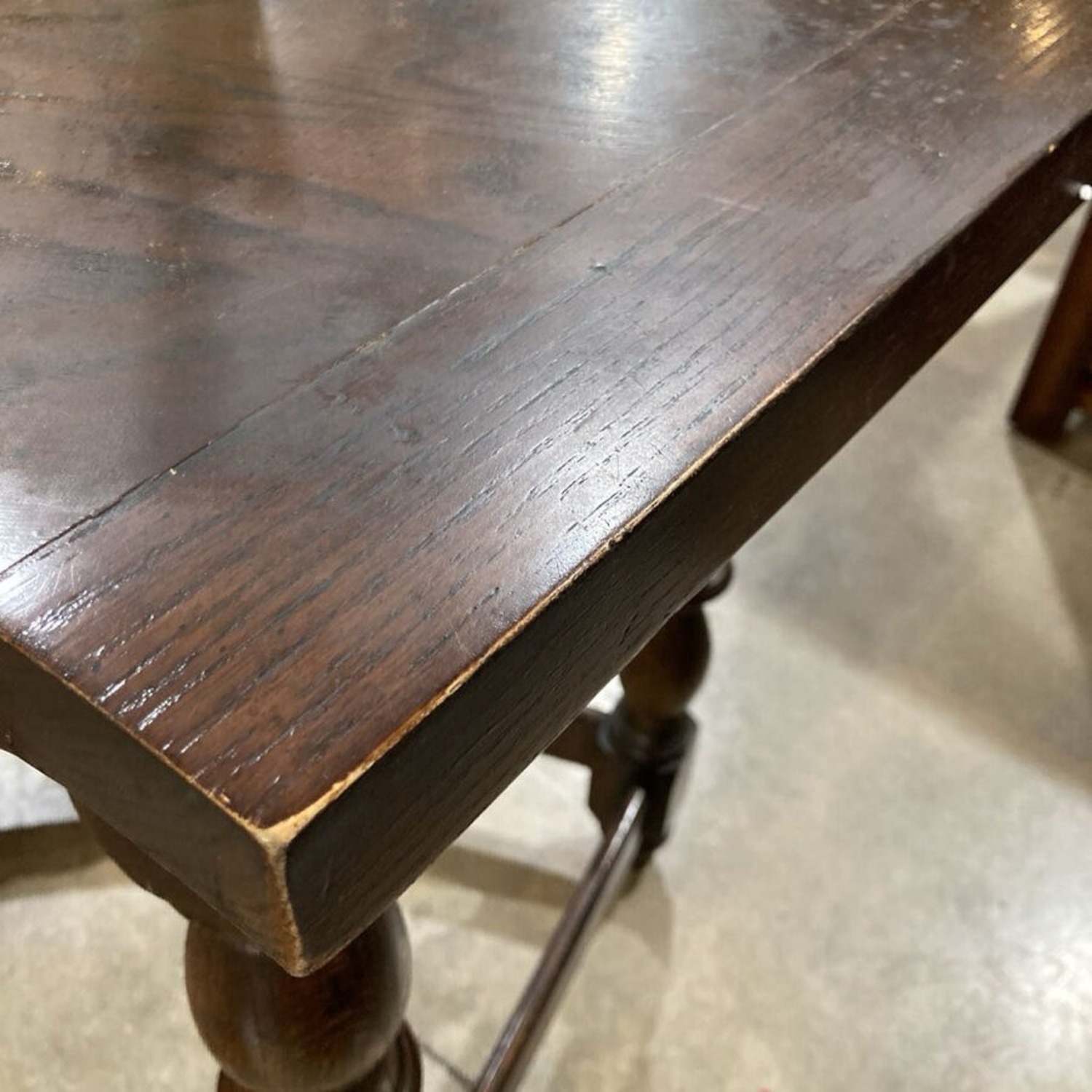 Jacobean Twist Leg Demilune Desk - image-8