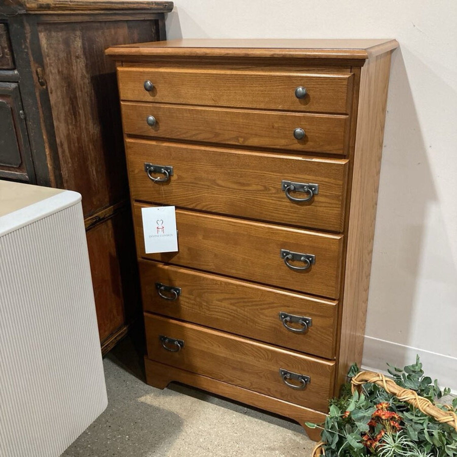 Carolina Creek Autumn Oak 5-Drawer Dresser - image-2
