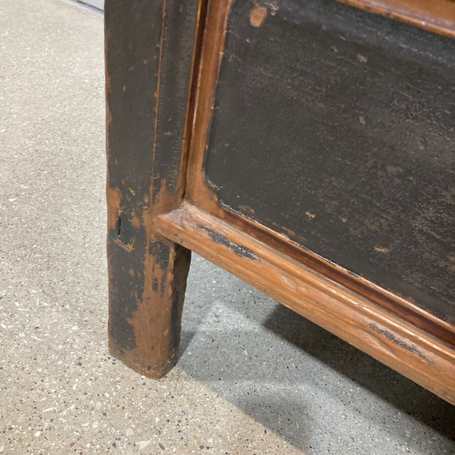 Antique Brown Lacquered Chinese 3-Drawer - image-6