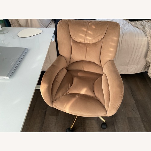 Used Gold Velvet Office Chair for sale on AptDeco