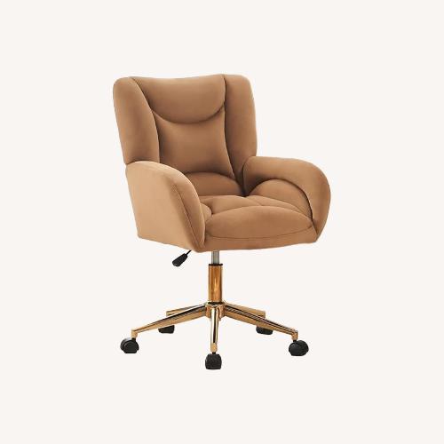 Used Gold Velvet Office Chair for sale on AptDeco