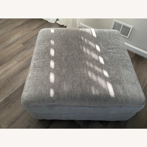 Used Raymour & Flanigan Dark Gray Ottoman for sale on AptDeco