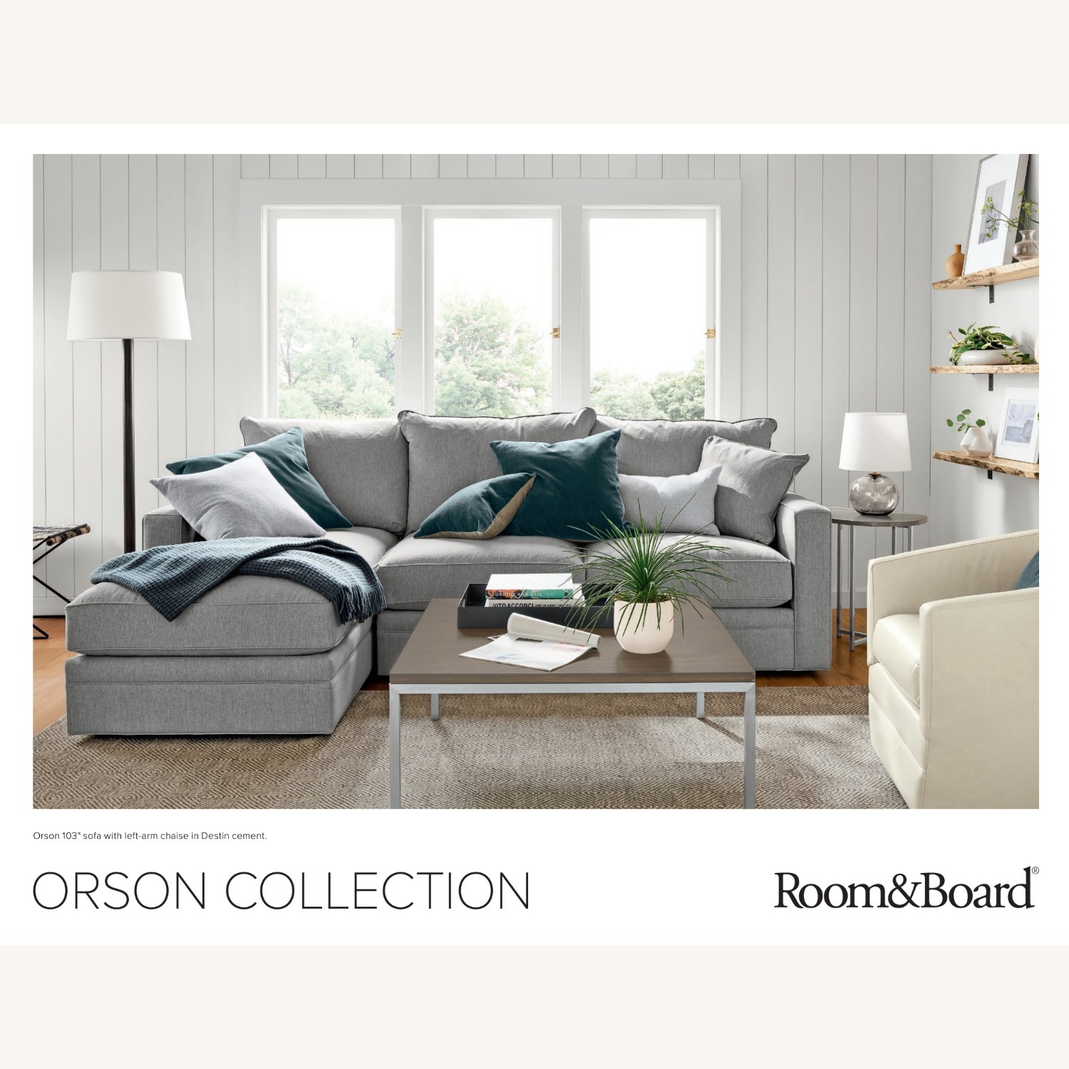 Room & Board Orson Sofa W Chaise - image-3