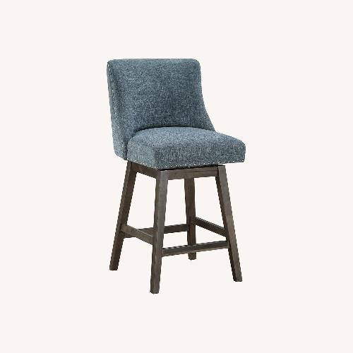 Used Home Goods Blue Fabric Dining Chairs for sale on AptDeco