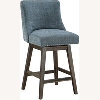Home Goods Blue Fabric Dining Chairs