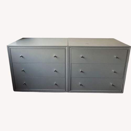 Used Pottery Barn Kids Sloan Light Gray Wood Dresser for sale on AptDeco
