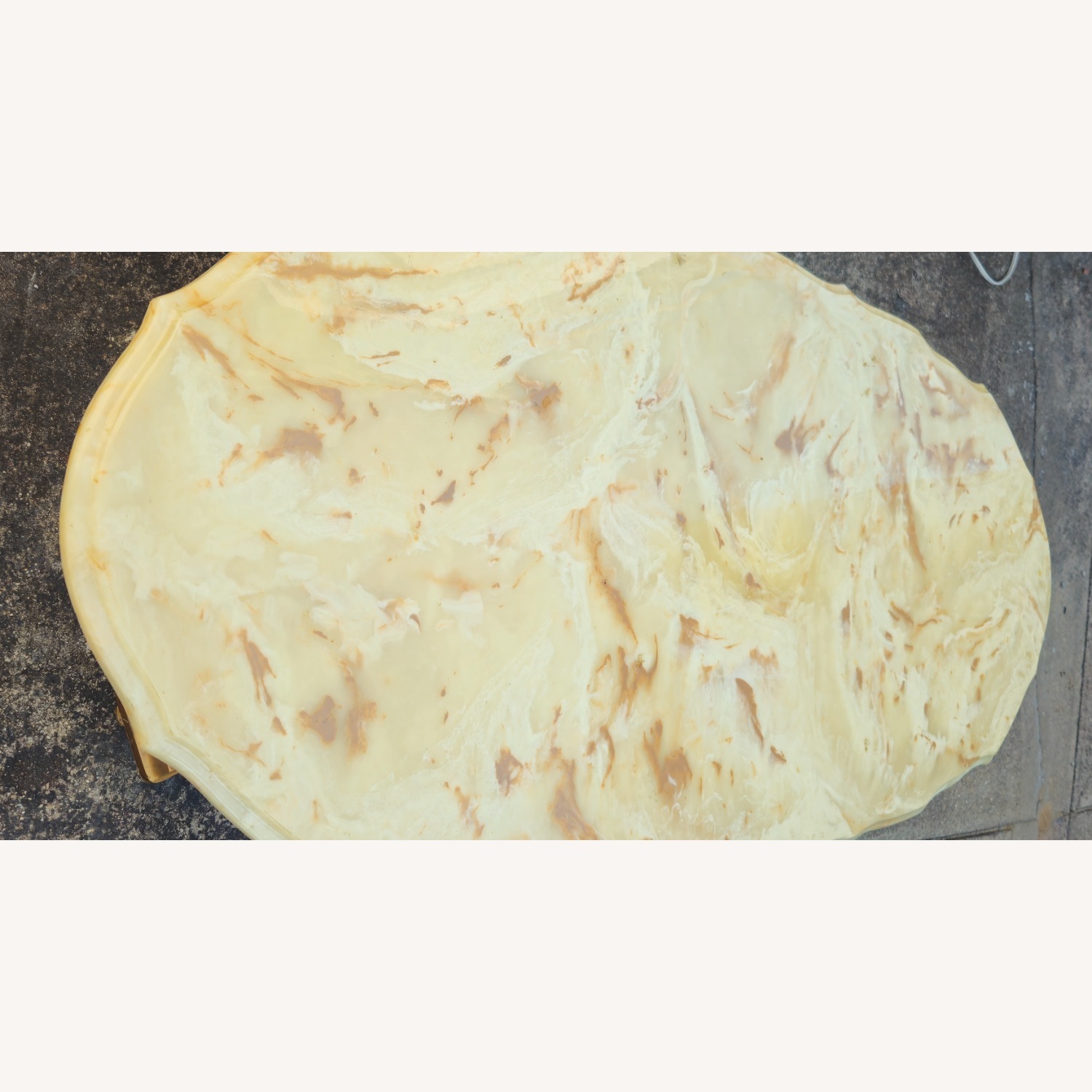 Italian Provincial Marble and Gold Coffee Table - image-8