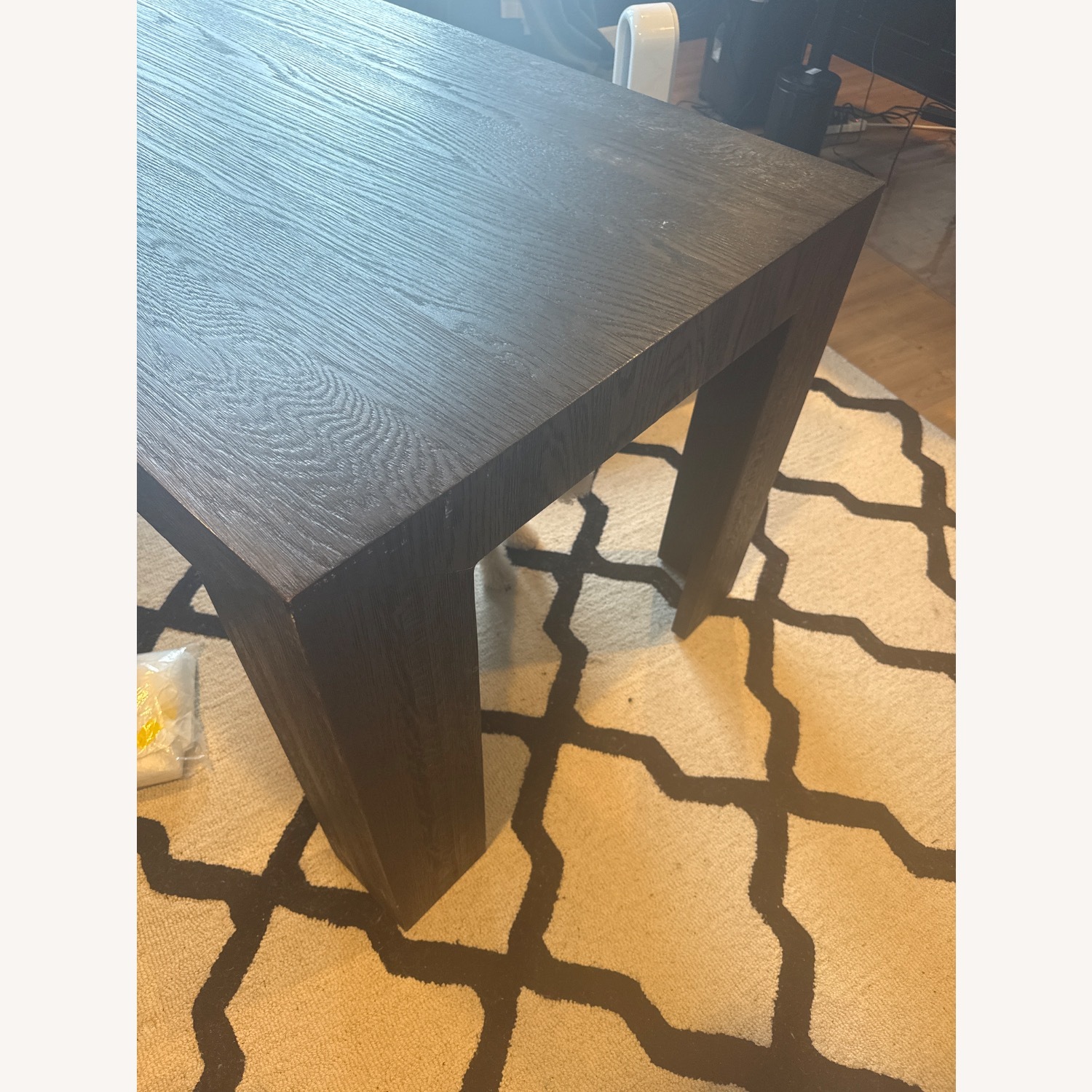 Restoration Hardware Machinto Dark Brown Wood Desk - image-2