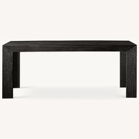 Restoration Hardware Machinto Dark Brown Wood Desk