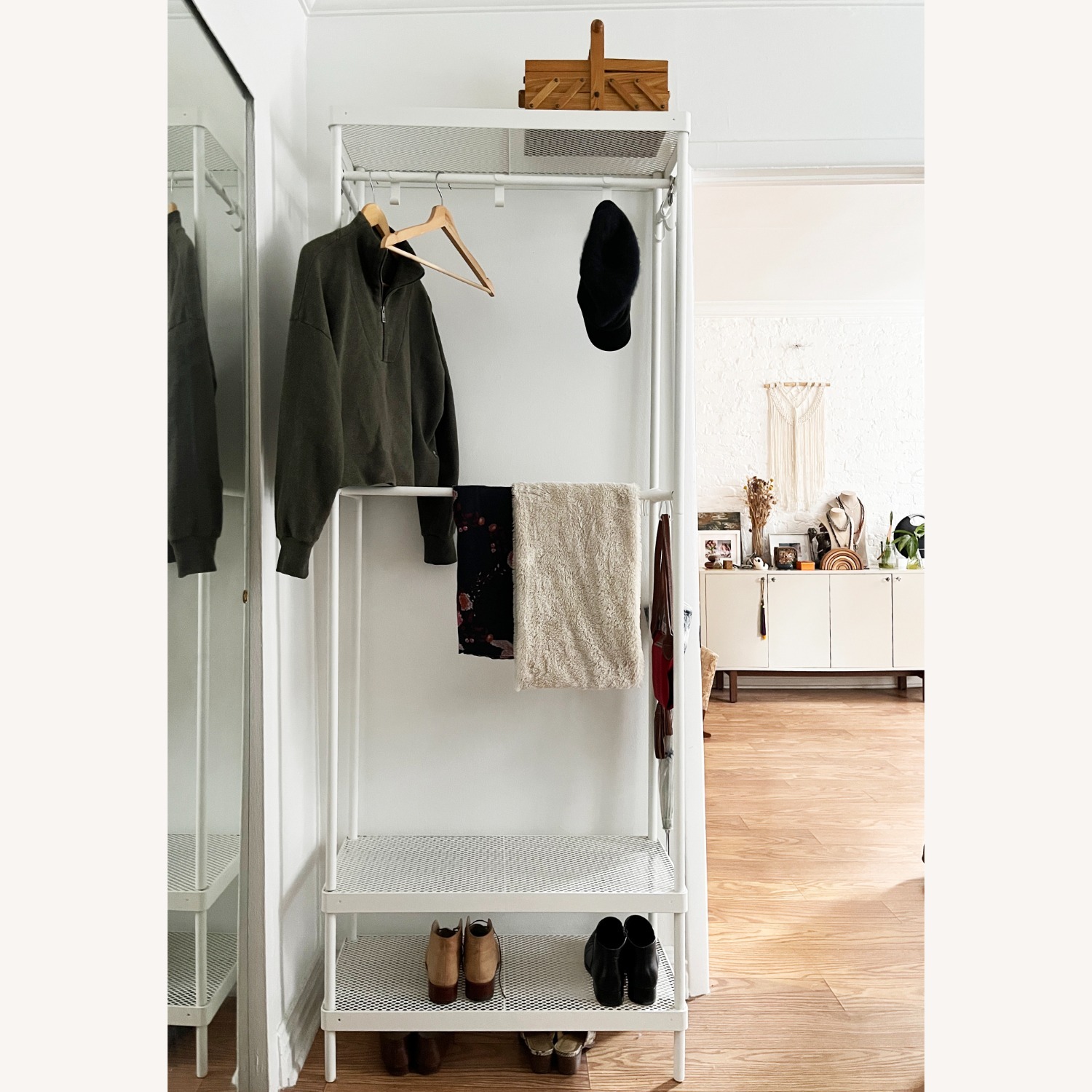 IKEA MACKAPÄR Clothing Rack With Storage - image-1