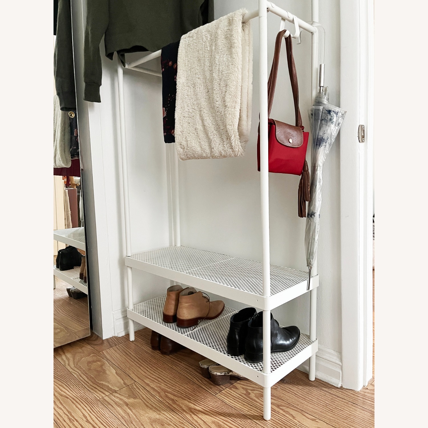 IKEA MACKAPÄR Clothing Rack With Storage - image-3