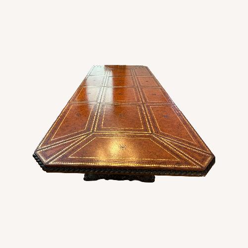 Used Maitland-Smith Dark Brown Wood Dining Table for sale on AptDeco
