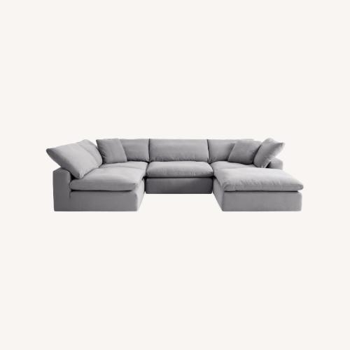Used DreamFurniture Light Gray 3+ Piece Sectional for sale on AptDeco
