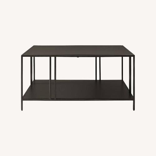 Used West Elm Profile Coffee Table, Dark Bronze for sale on AptDeco