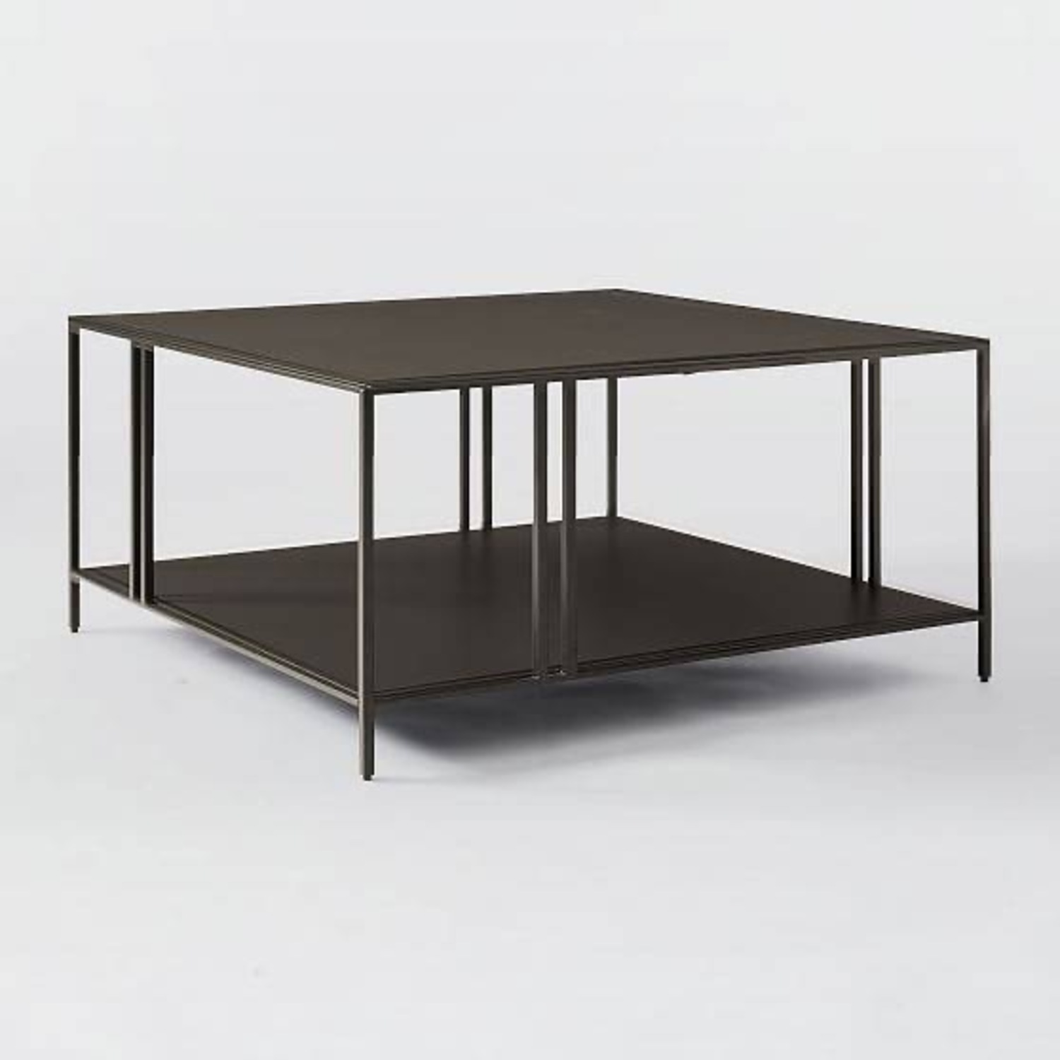 West Elm Profile Coffee Table, Dark Bronze - image-1