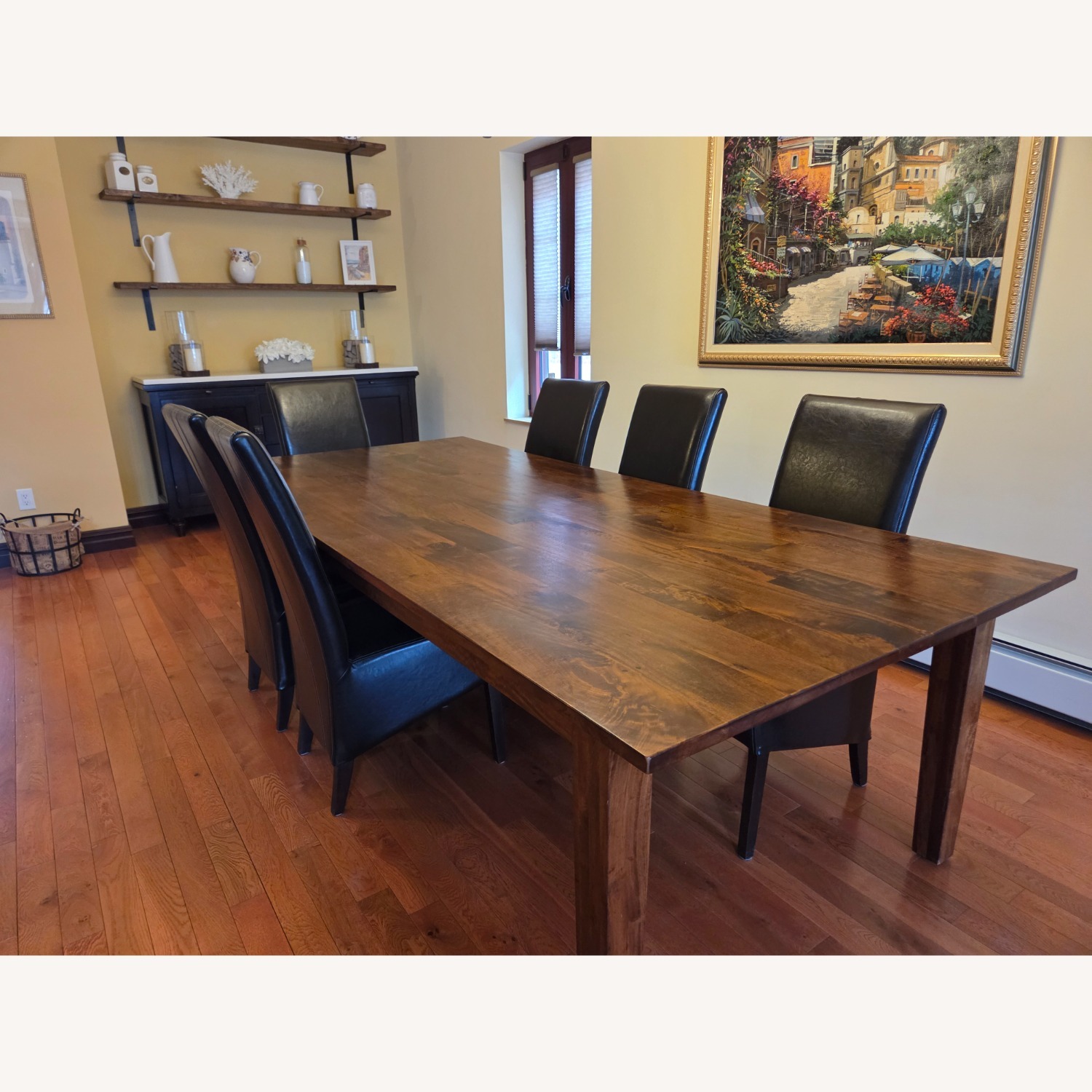 Arhaus Dark Brown Wood Dining Table - image-2