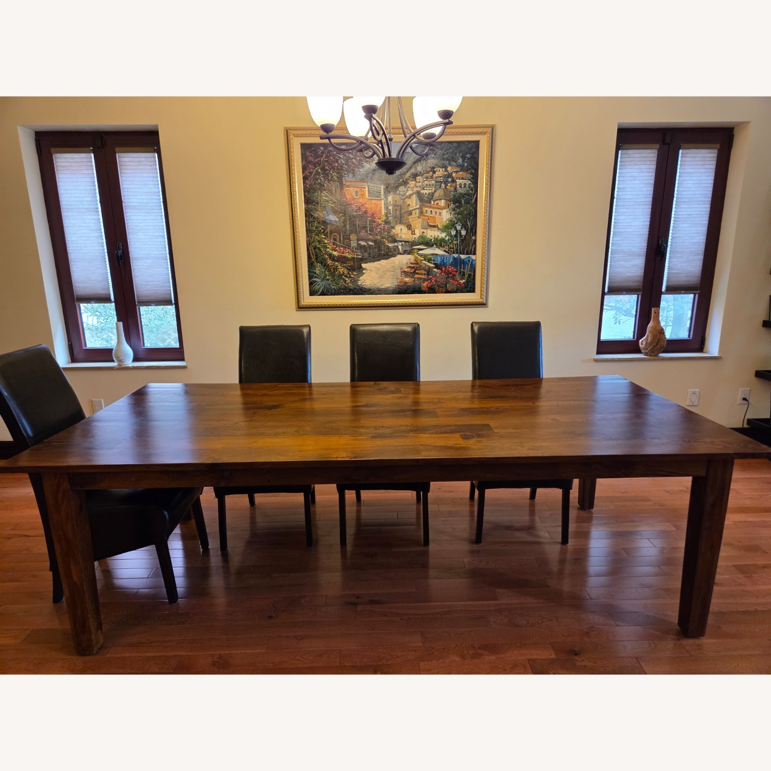 Arhaus Dark Brown Wood Dining Table - image-3