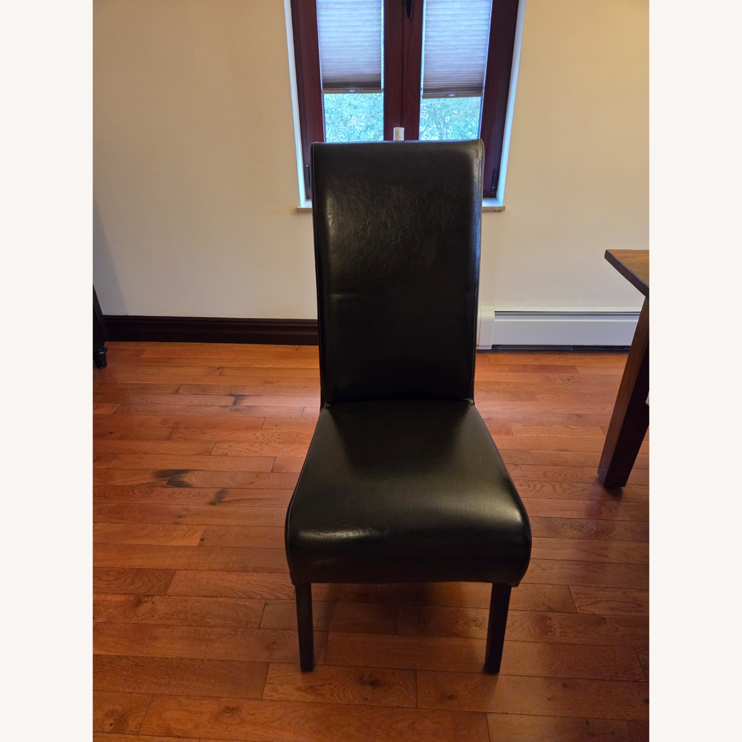 Arhaus Dark Brown Leather Dining Chairs - image-0