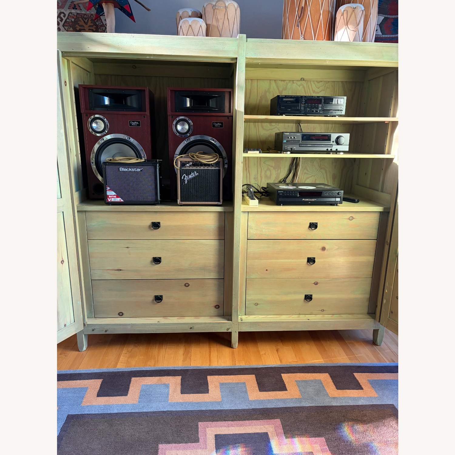 Handmade Wooden Sante Fe Armoire - image-1