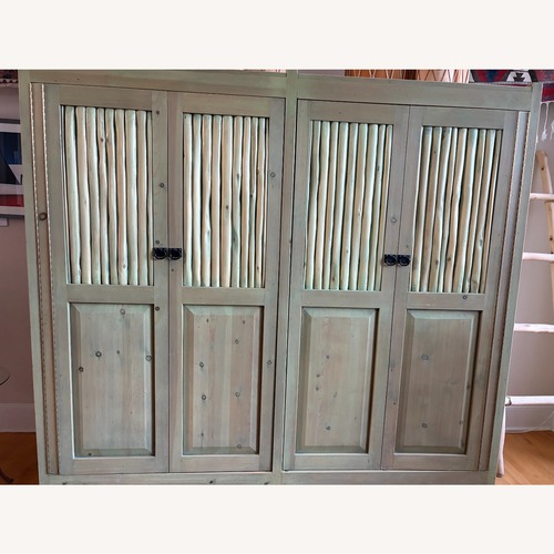 Used Handmade Wooden Sante Fe Armoire for sale on AptDeco