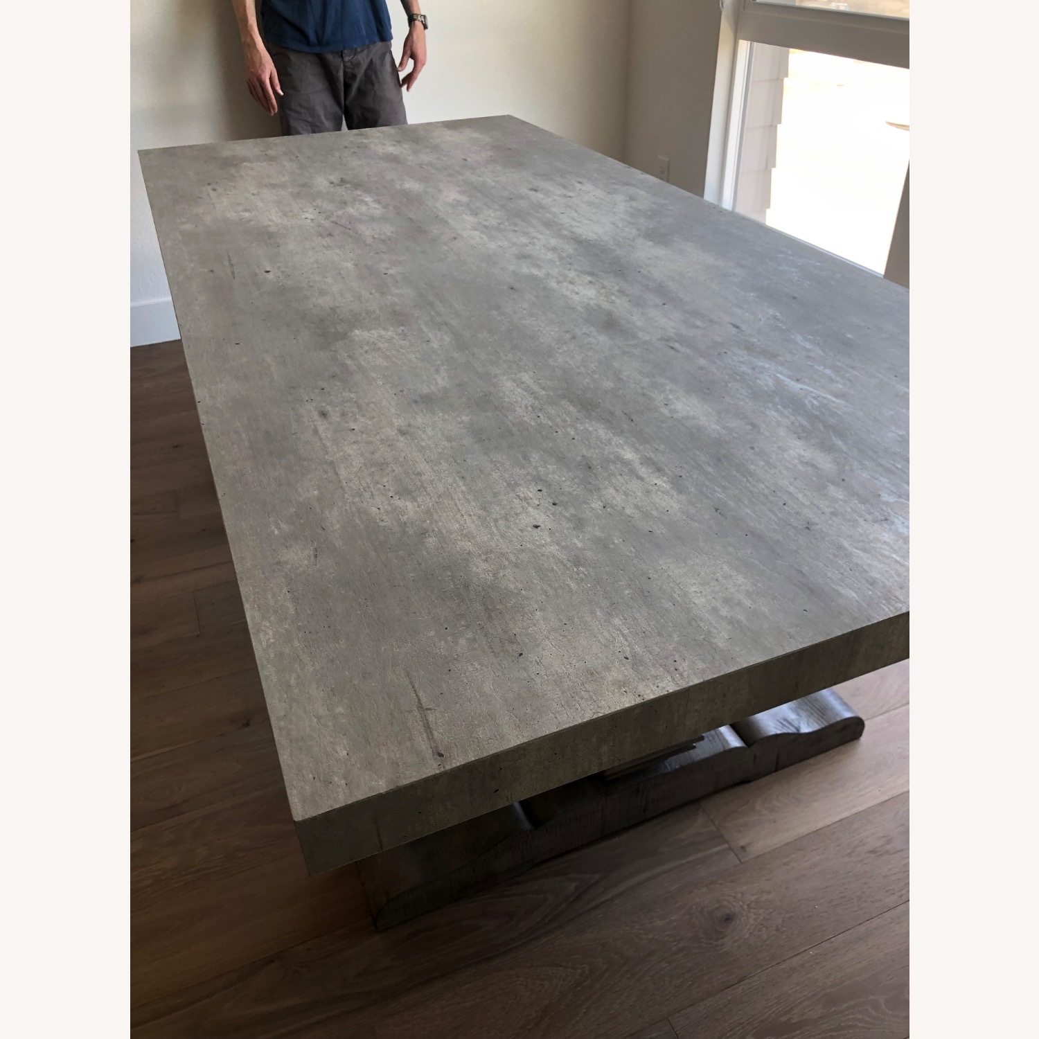 Joss & Main Dark Gray Faux Concrete Dining Table - image-2