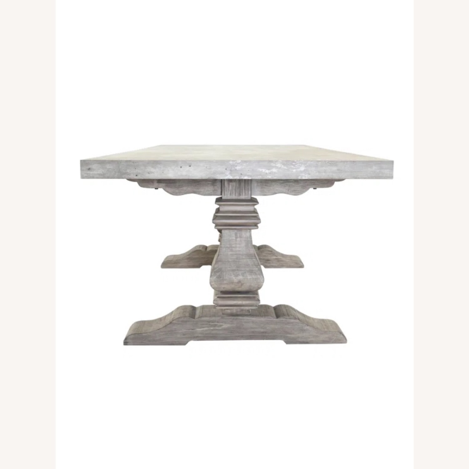 Joss & Main Dark Gray Faux Concrete Dining Table - image-4