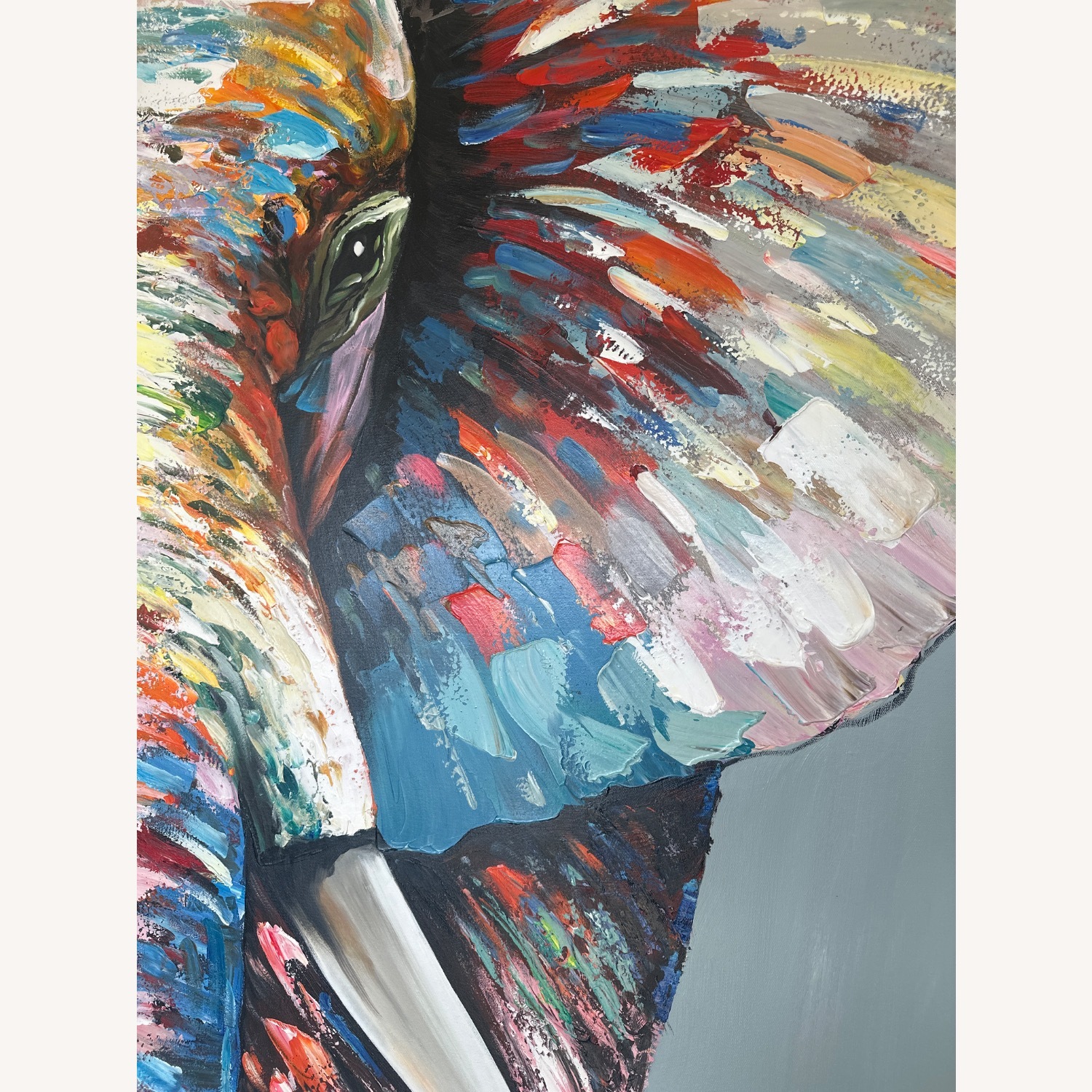 Mother Elephant Contemporary Wall Art - image-5